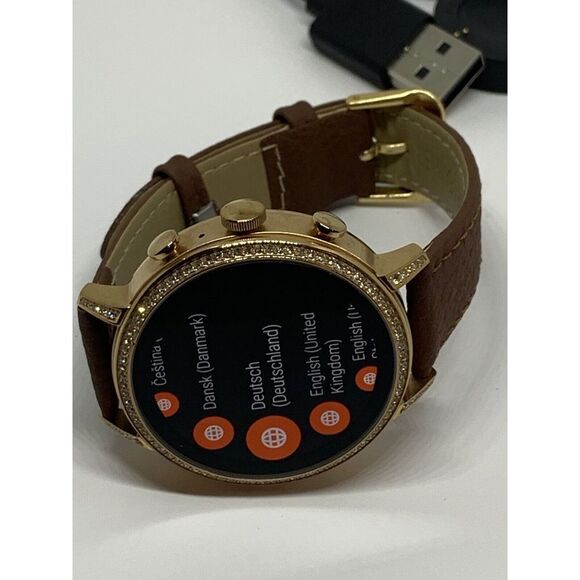 Fossil Gen 4 Authentic Digital Dial Smart Watch Custom Band FTW6015 QT454 - Picture 7 of 12